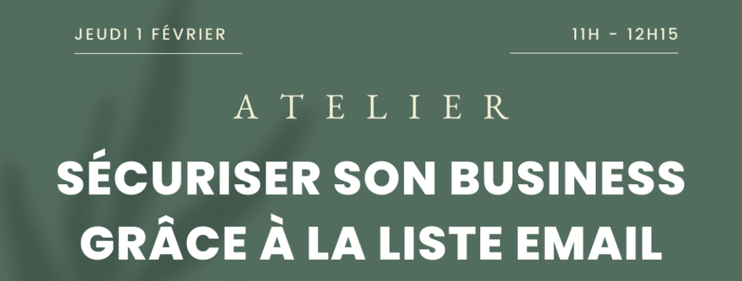 Sécurisons votre business grâce à la liste email.
