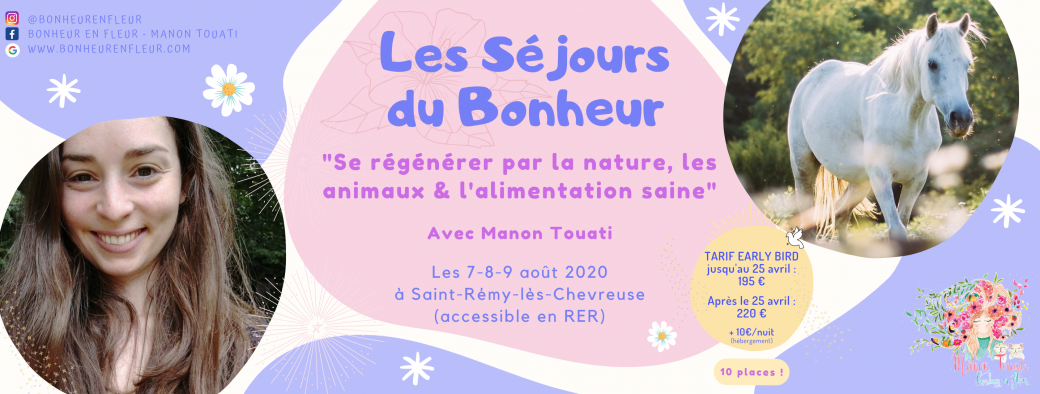 COMPLET / Séjour "Se régénérer par la nature, les animaux & l'alimentation saine"