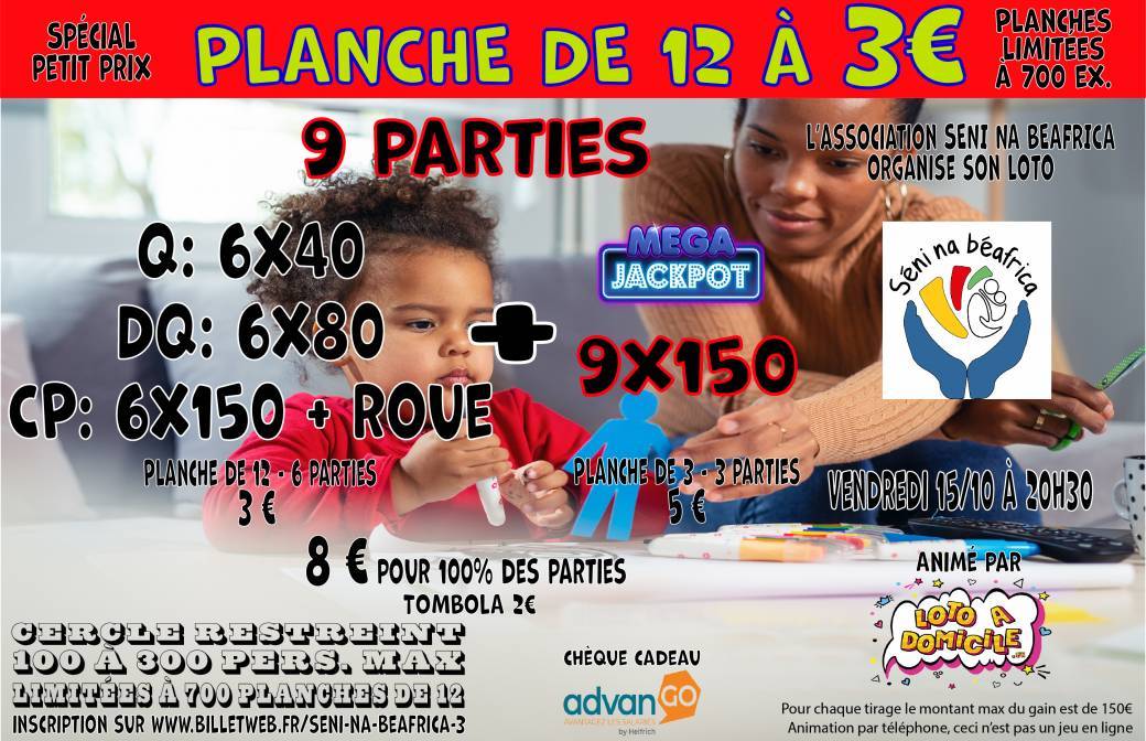 Loto du 15 Octobre 2021 SENI NA BEAFRICA