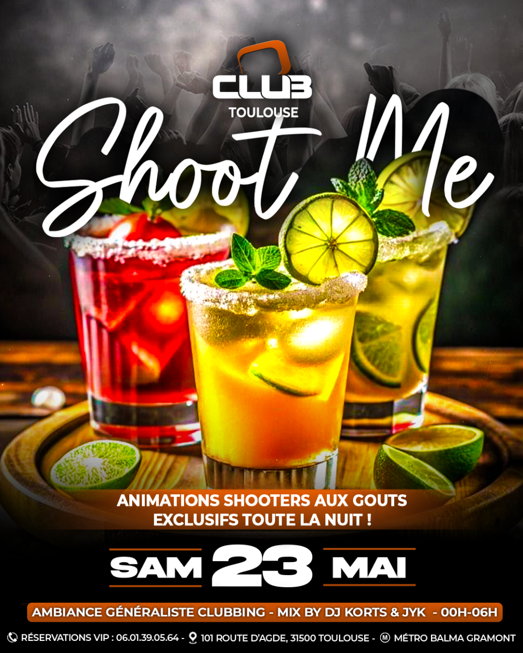 SHOOT ME - BILLETTERIE (FREE PASS 00H-01H)