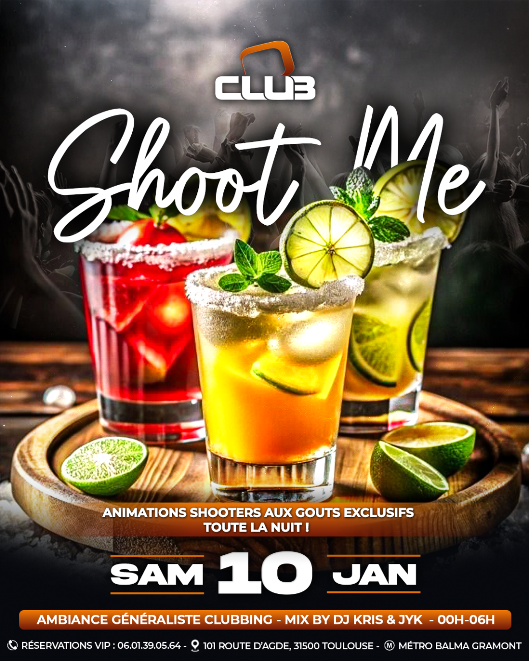 SHOOT ME  - FREE PASS 00H-01H