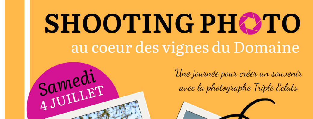 Shooting photo au coeur des vignes