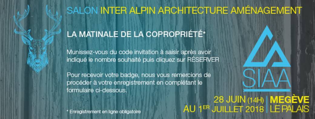 LA MATINALE DE LA COPROPRIÉTÉ - SIAA 18