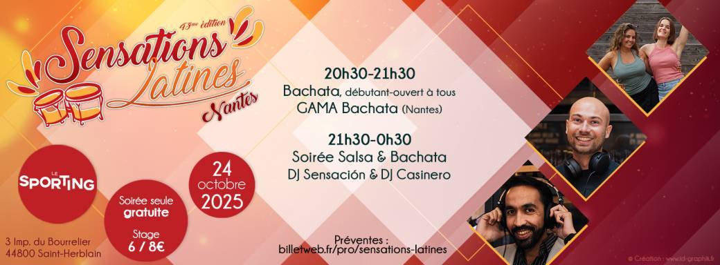 Sensations Latines #43 - Salsa & Bachata au Sporting !