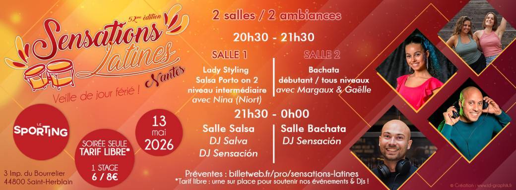  Sensations Latines - #52 - Salsa & Bachata au Sporting Nantes !