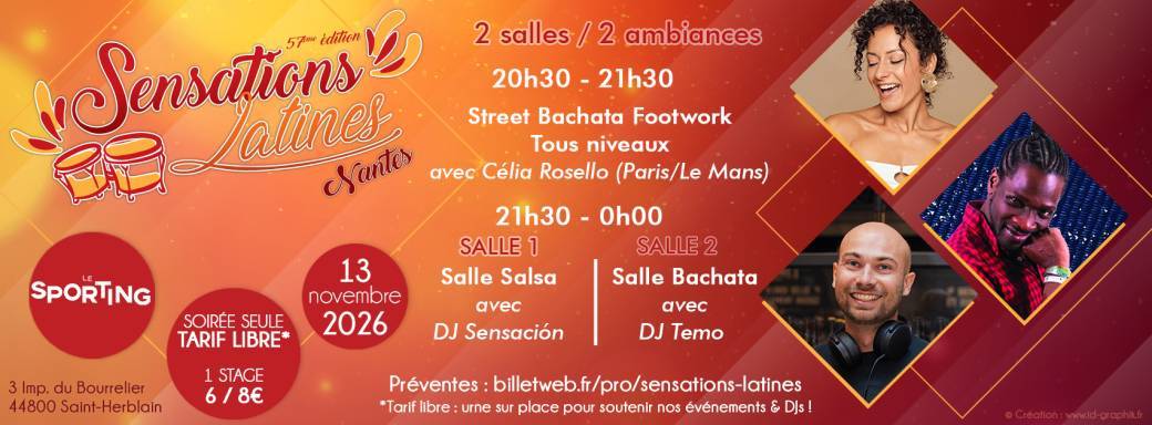  Sensations Latines - #57 - Salsa & Bachata au Sporting Nantes !