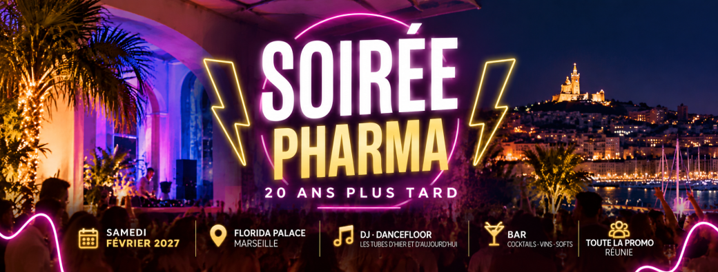SOIRÉE PHARMA … 20 ANS PLUS TARD!