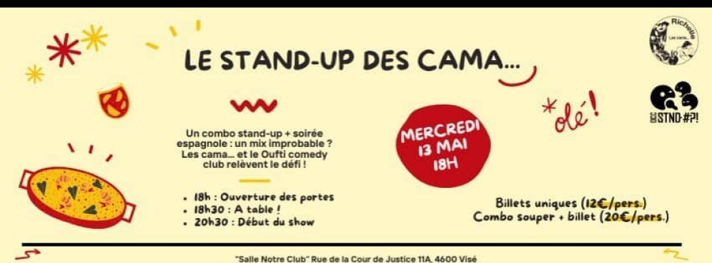 SOIRÉE STAND-UP & PAELA | Visé - Les Cama de Richelle