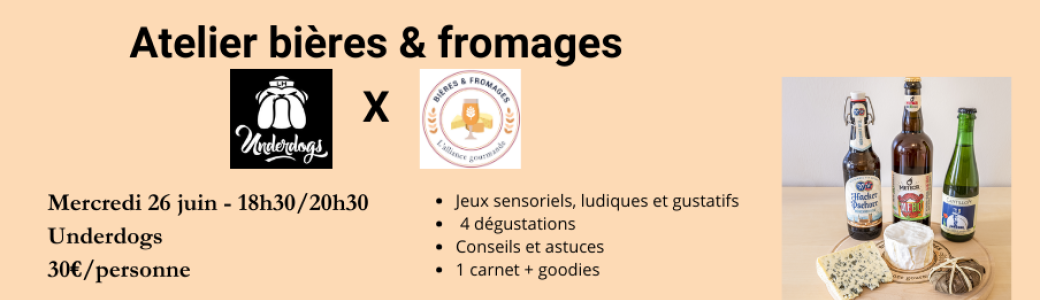 Soirée accords bières et fromages