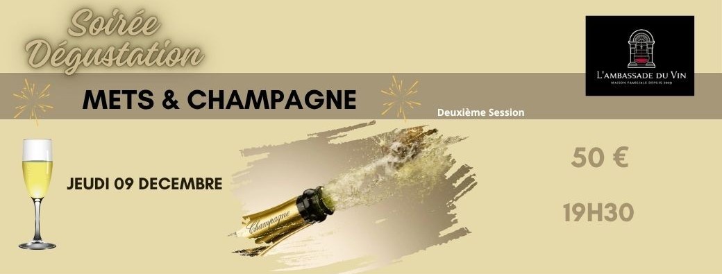 Soirée Accords Mets et CHAMPAGNE