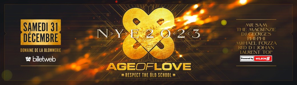 Soirée AGE OF LOVE N.Y.E 2023