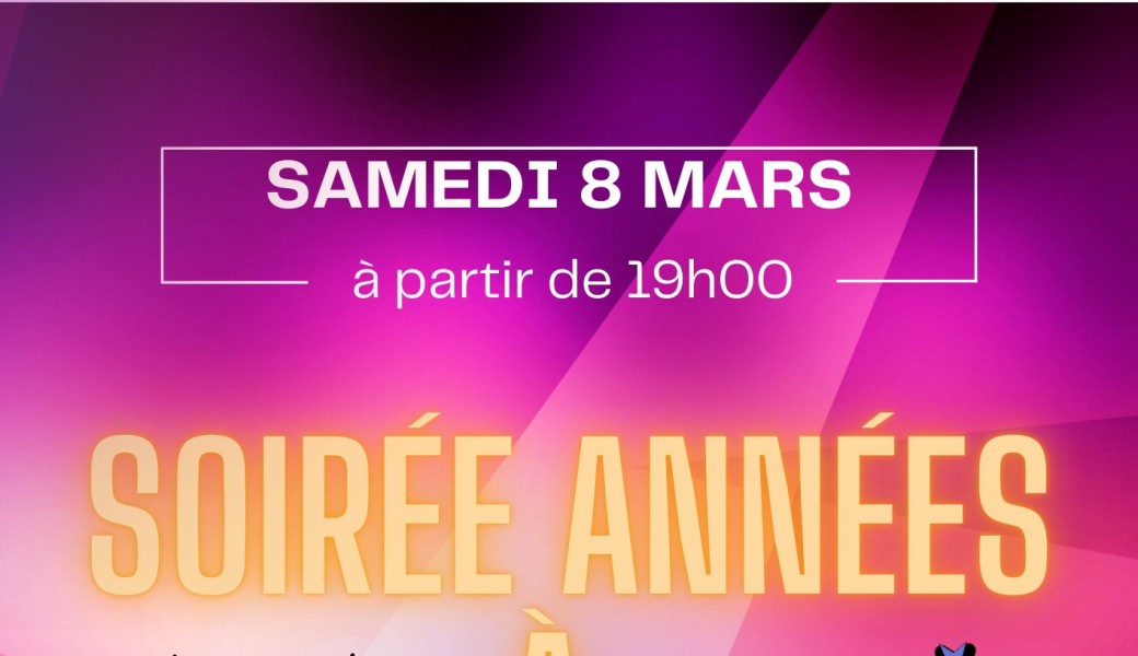 SOIREE ANNEES 1980 A 2000