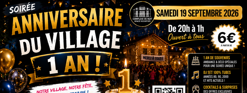 Soirée anniversaire 1 an