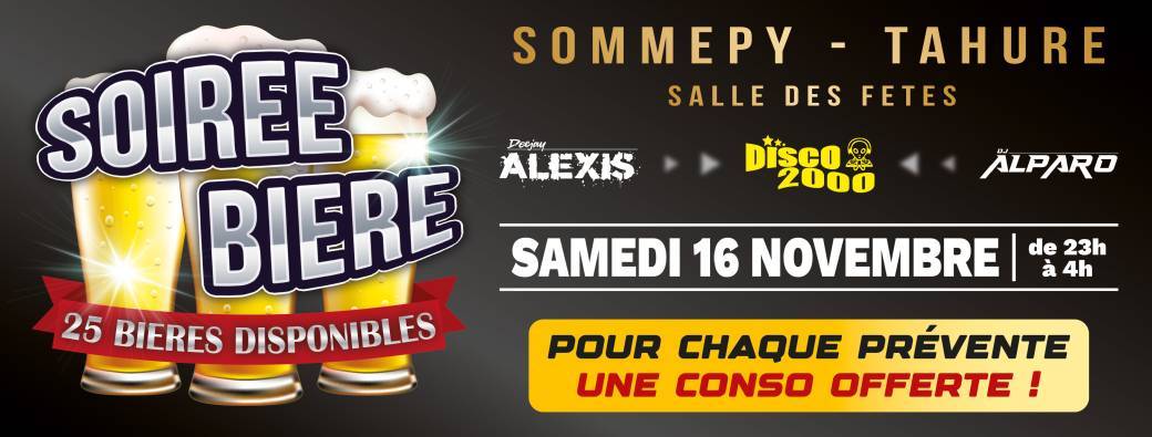 Soirée Bière à Sommepy-Tahure