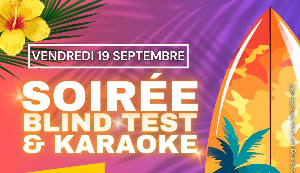 Soirée blind test et karaoke