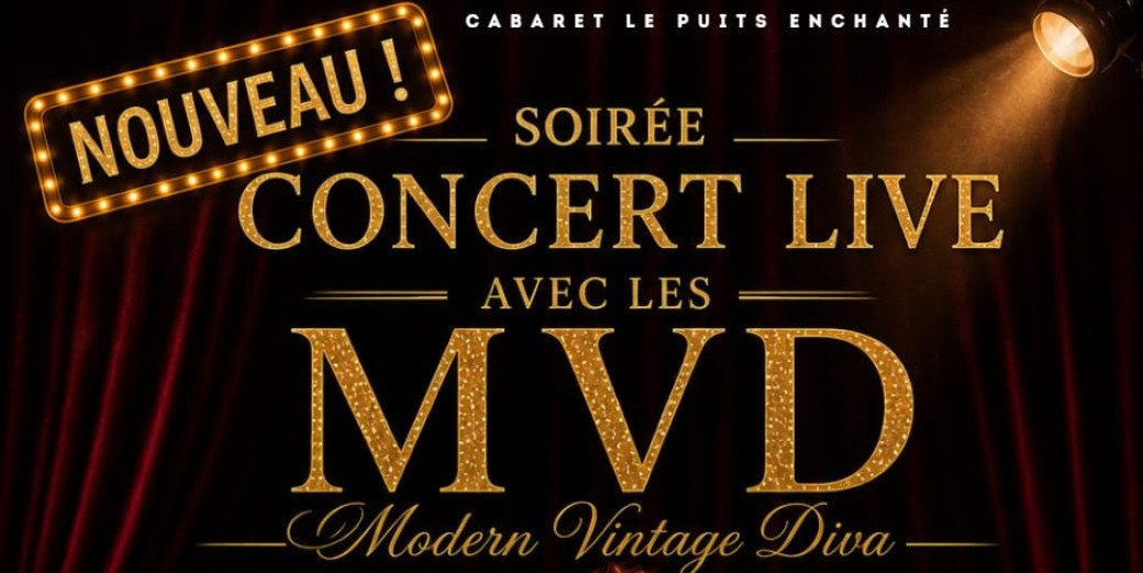 SOIREE Concert LIVE Moderne Vintage Diva  19H30