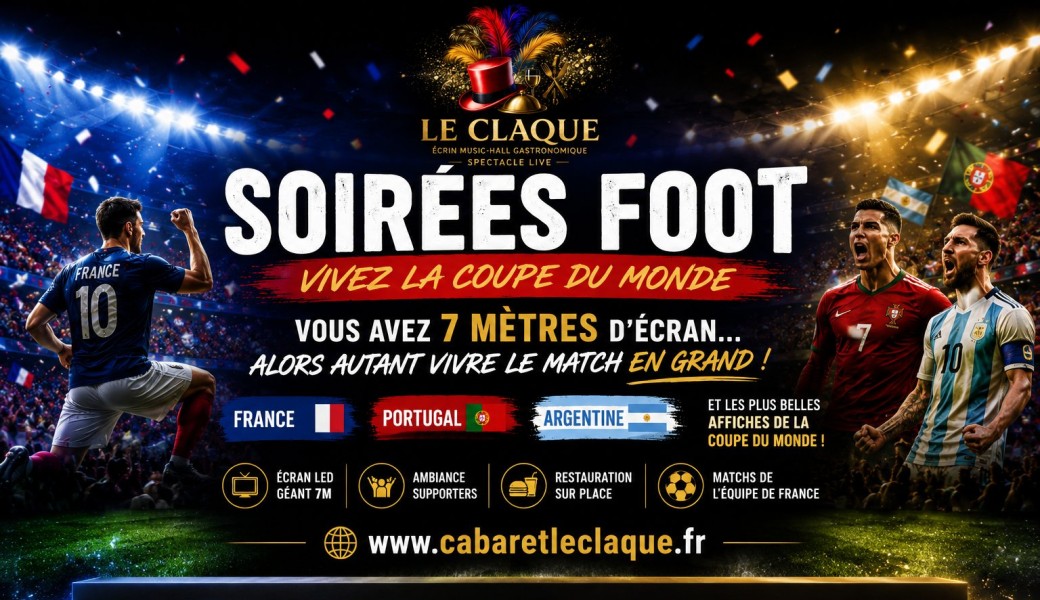 Soirée Coupe du Monde 2026 au Cabaret