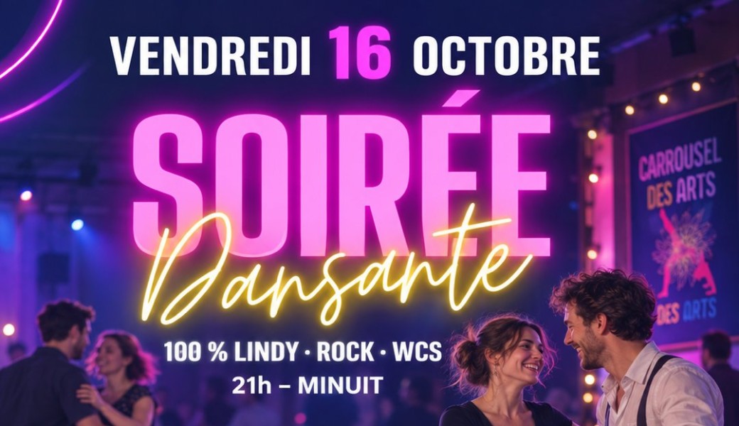 Soirée Dansante et cours — 100% Lindy · Rock · WCS