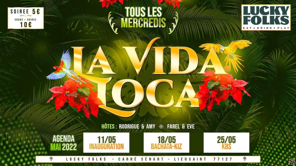 Soirée dansante la Vida Loca 18 mai
