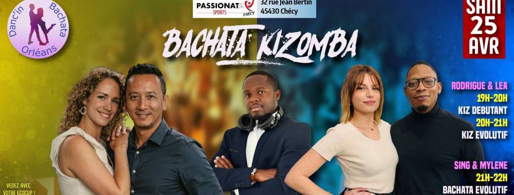 Soirée danses latino Bachata-Kizomba à Passionata Chécy, sam 25/04/2026