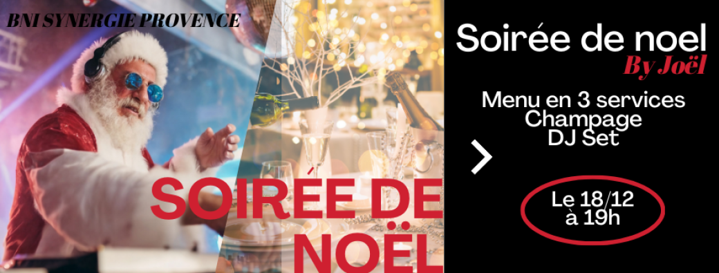 Soirée de Noël - BNI SYNERGIE PROVENCE