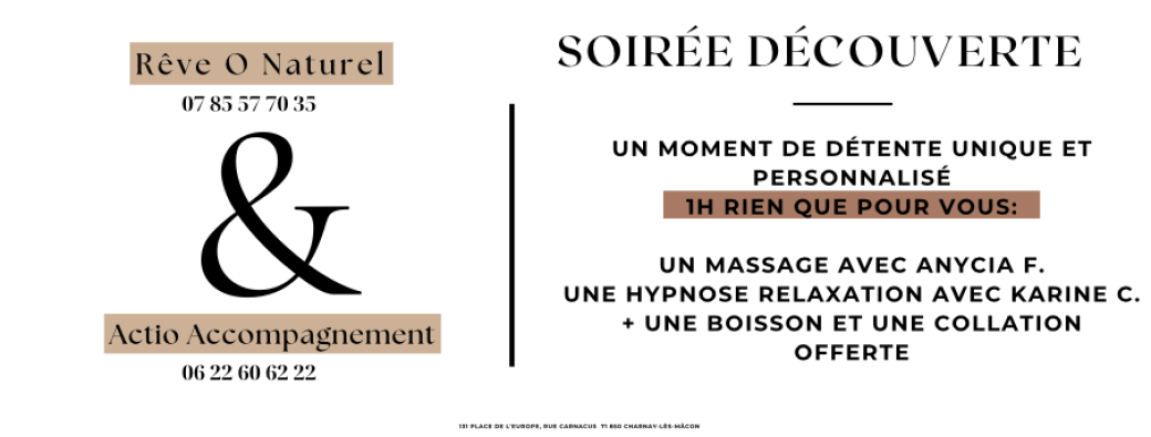 Soirée Découverte Massage & Hypnose