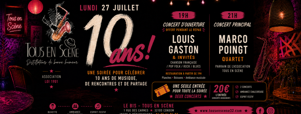 SOIREE DES 10 ANS DE TOUS EN SCÈNE