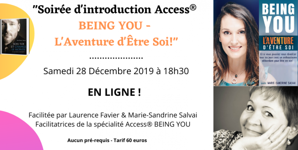 Soirée d'introduction Being You- L'Aventure d'Être Soi