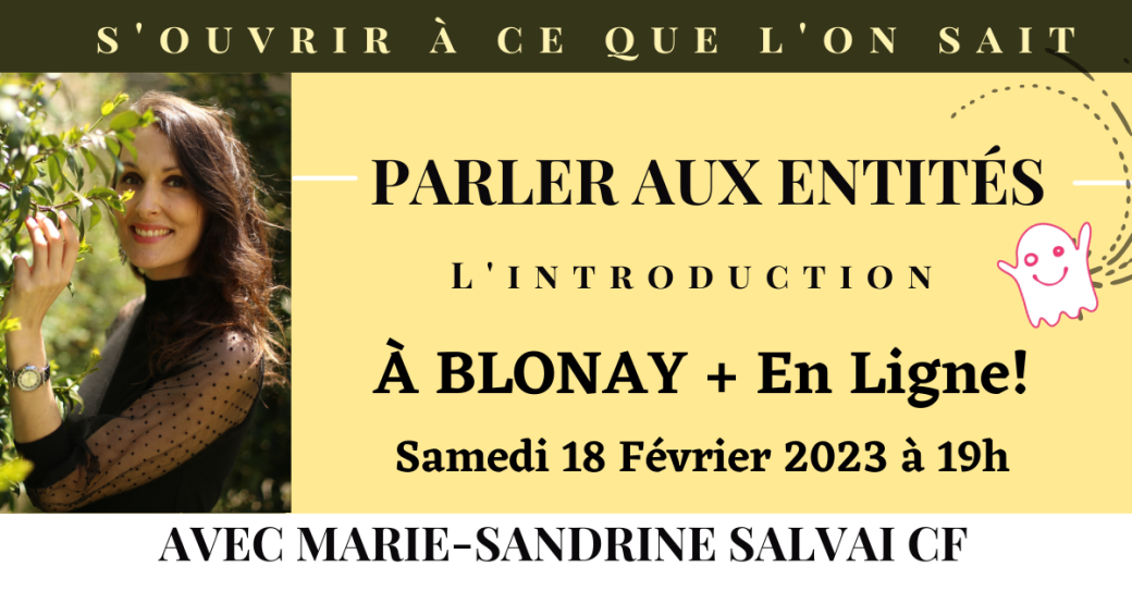 Soirée d'Introduction "Parler aux Entités" à Blonay en Suisse+ en ligne!