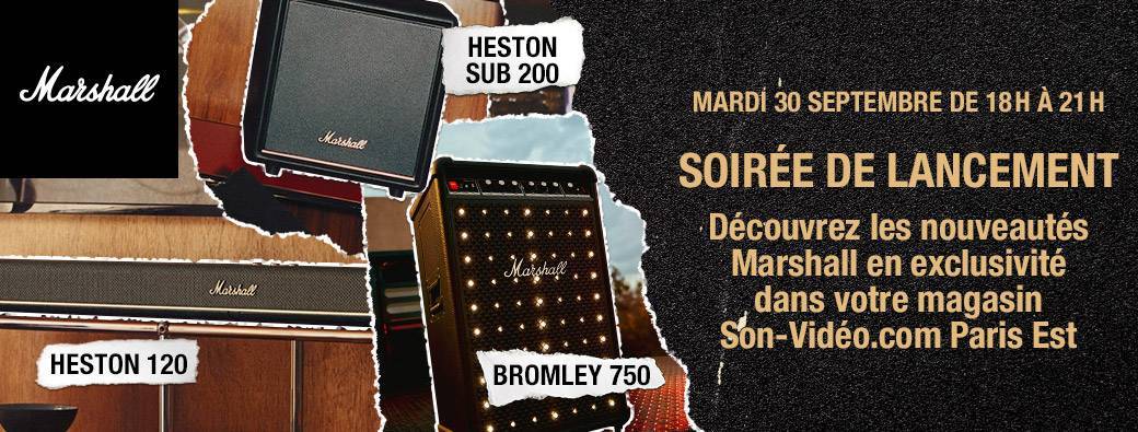 Soirée exclusive Marshall chez Son-Vidéo.com Paris-Est Champigny