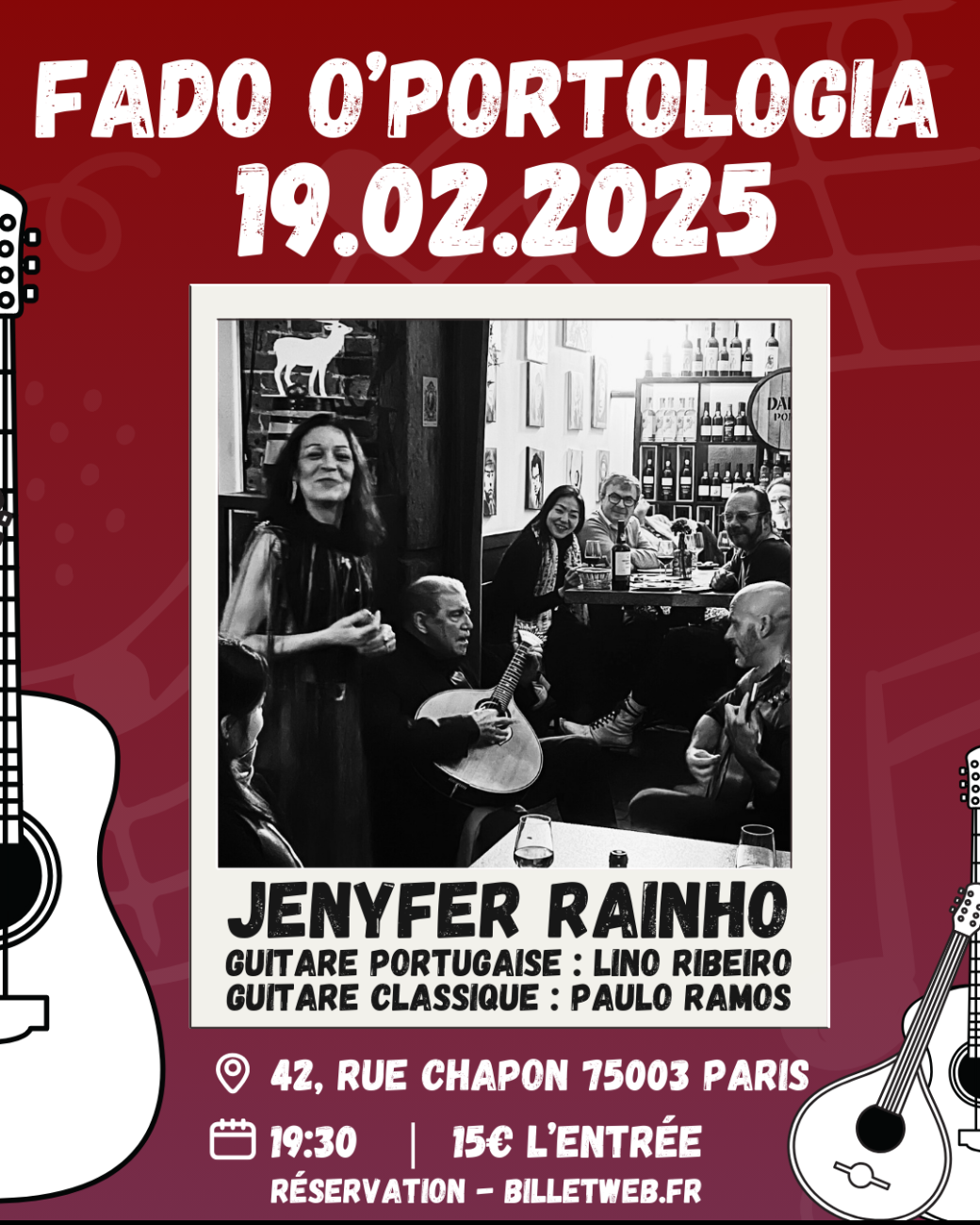 Soirée Fado O'Portologia  -  Jenyfer Rainho