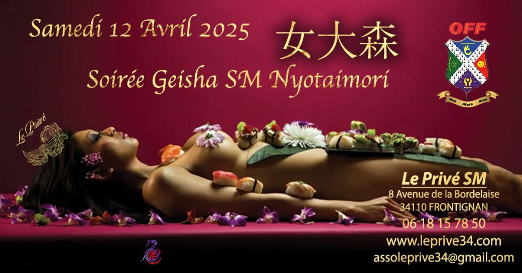Soirée Geisha SM Nyotaimori