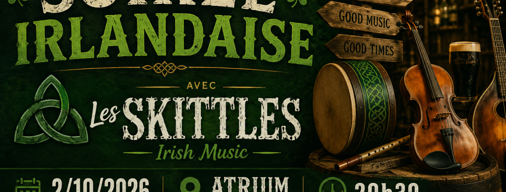 Soirée Irlandaise avec Les SKITTLES Irish Music