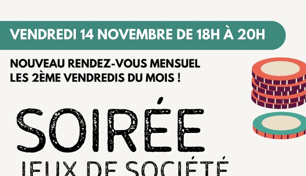 Soirée Jeux de Société du 14 novembre 2025