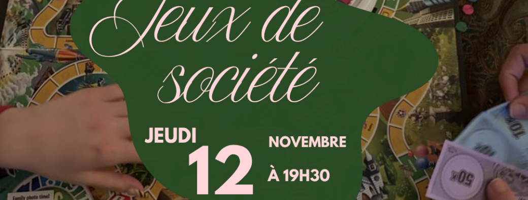 Soirée jeux de société
