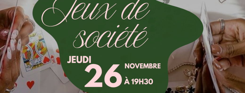 Soirée jeux de société