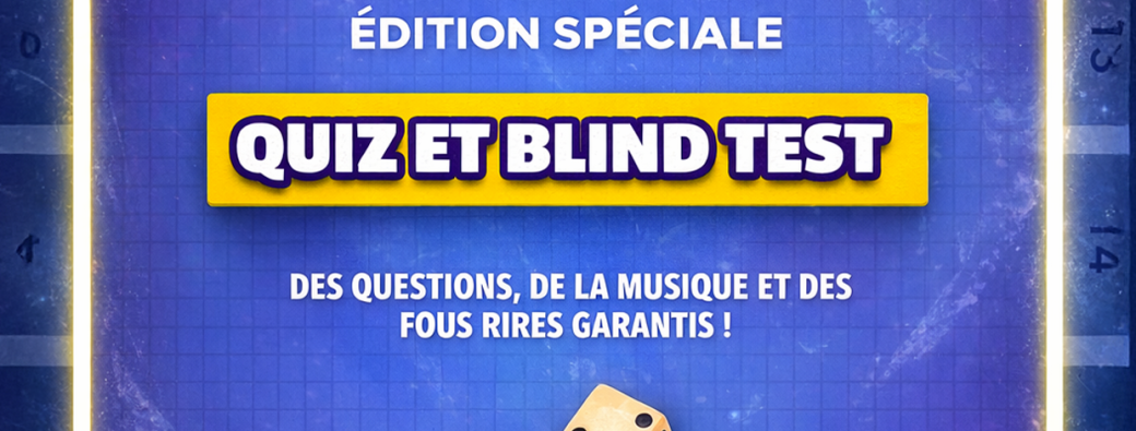 Soirée jeux quiz et blind test