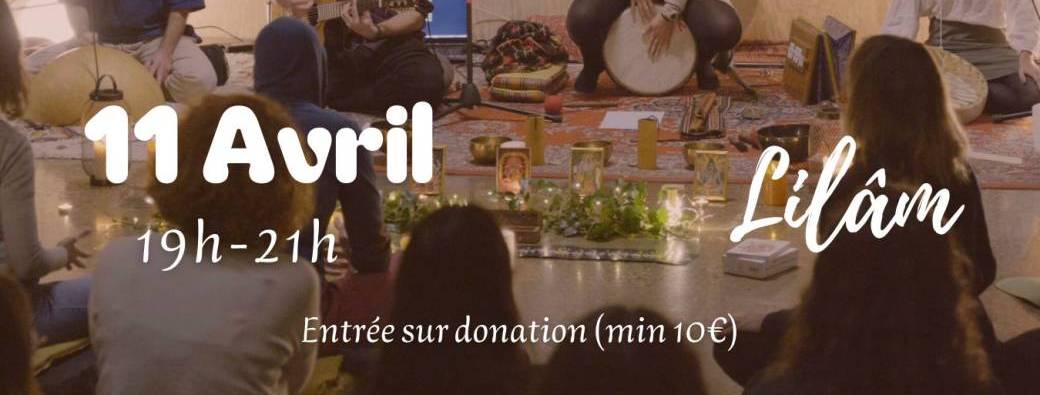 Soirée KIRTAN à Bordeaux le 11 Avril à 19h au Bivouac Darwin avec Lilâm