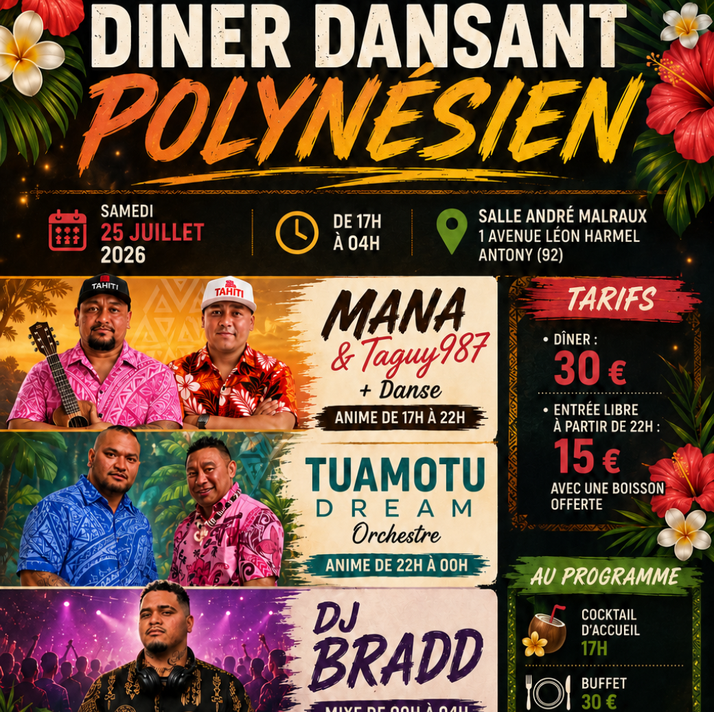 DÎNER DANSANT POLYNÉSIEN 2026