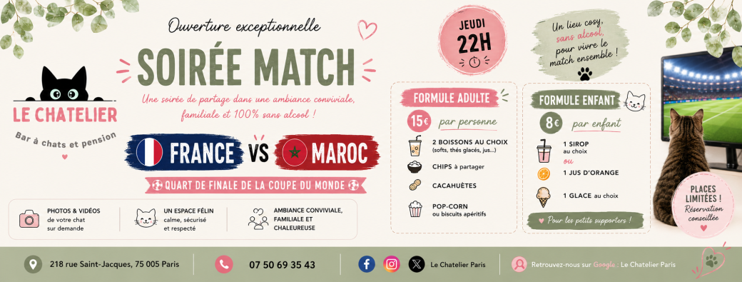 Soirée match France/Maroc