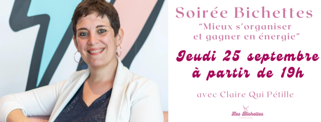 Soirée "Mieux s'organiser et gagner en énergie" - 25 septembre
