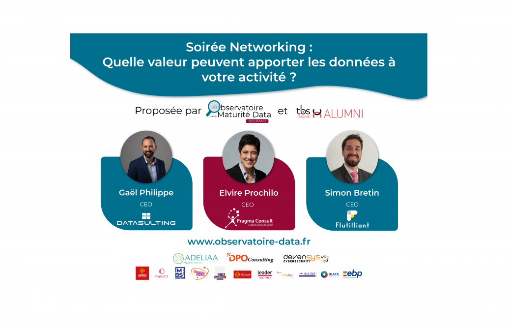 Soirée Networking : Quelle valeur peuvent apporter les données à votre activité ?