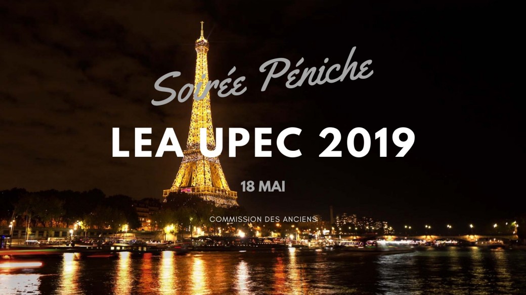 Soirée Péniche LEA UPEC 2019