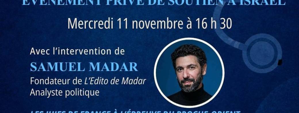Soirée privée de soutien à Israël