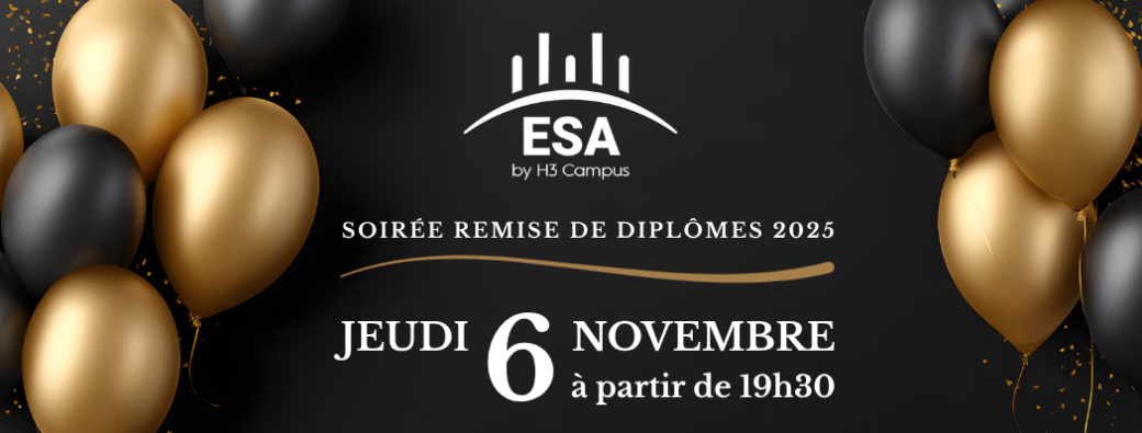 Soirée remise de diplômes 2025 - ESA by H3 Campus CHOLET
