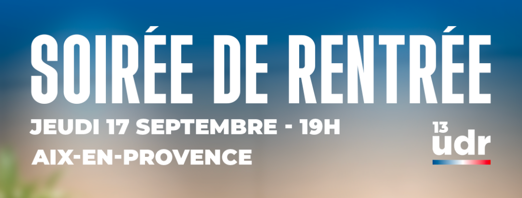 Soirée Rentrée UDR13