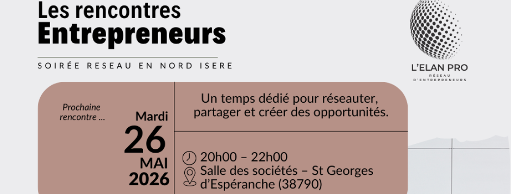 Soirée Réseau Entrepreneurs 26/05/2026