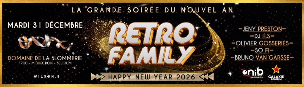 Soirée Retro Family Happy New Year 2026
