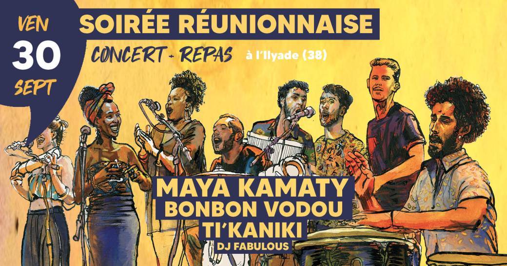 Soirée Réunionnaise • BONBON VODOU + MAYA KAMATY + TI’KANIKI + DJ FABULOUS