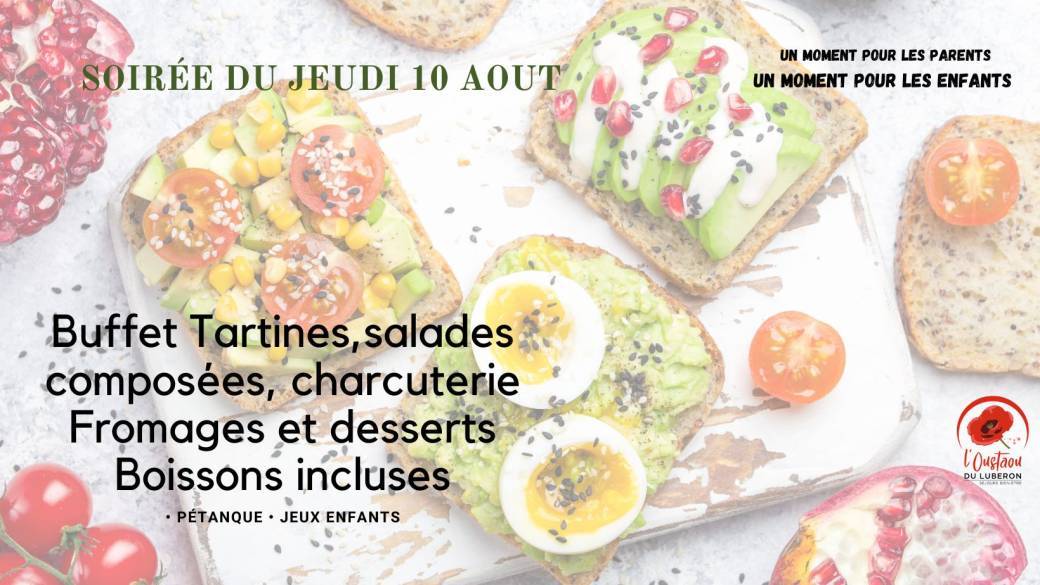 Soirée Tartines buffet de salades 